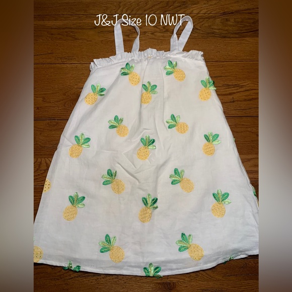 Janie & Jack Girls Size 10 Pineapple Dress NWT - Picture 1 of 3